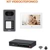 Dahua Kit videocitofonico IP - Wi-Fi Posto esterno VTO3211D-P4-S2 + Switch PFS3006-4ET-36 + Monitor 7" VTH5321GW-W Android
