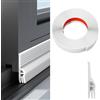 Guyode Paraspifferi Sottoporta Porte Interne, Copri Spifferi Porta Isolamento Acustico, Guarnizione Porta Blindata Adesivo Forte, Facile e Veloce da Installare, Antipolvere e Anti Bug (Bianco)