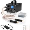 JAOGAUS Saldatrice a Punti Portatile 3000F con 250 Livelli Regolabili Saldatrice a Punti con 1,80 Pollici LCD per Strisce di Nichel da 0,1 a 0,3 mm, con Penna di Saldatura da 50cm
