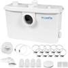 HOCANFLO 750W Trituratore Pompa Maceratore, Sistema di Sollevamento per WC, Lavandino e Vasca da bagno con Filtro a carbone, Quattro ingressi, due scarichi Bomba de agua FLO750W