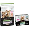 Pro Plan Purina Pro Plan Crocchette + 10 x 85 g umido Pesce di mare in Gelatina gratis! - 10 kg Sterilised Kitten Ricco in Salmone + 10 x 85 g Pesce di mare in Gelatina