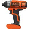Black & Decker Trapano Avvitatore a Impulsi 18V Litio 3000 Giri/min colore Nero/Arancione - BDCIM18N-XJ (Senza Batteria)