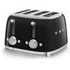 Smeg Tostapane 50's Style - Nero LUCIDO 4x4 - TSF03BLEU