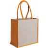 Borsa mare in juta e cotone personalizzabile Dalia personalizzate o neutre