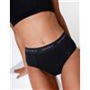 Lovable Period Panties Slip Vita Alta da Ciclo Flusso Medio Nero - Taglia: L