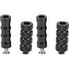 EIMSOAH Peg Cambio Moto, Pedale Freno Moto Antiscivolo Zigrinato, Poggiapiedi Pedane Universale per Pedane, Nero, Foro 6 Mm, Materiale in Lega di Alluminio, Posteriore