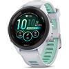 Garmin Forerunner 265S Smartwatch da corsa unisex, misura 42 mm, Whitestone/Neo Tropic