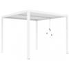 Elica Garden Gazebo pergola bioclimatica da esterno elica garden bianca in alluminio - 3x3x2,5 m