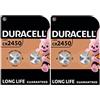 Duracell 4X Duracell Cr 2450 Lithium (2 Blister Da 2 Batterie) 4 Pile