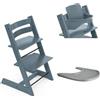 Stokke Promo Tripp Trapp con Baby Set e vassoio - Scegli il tuo colore Storm Grey, Blu
