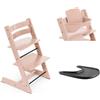 Stokke Promo Tripp Trapp con Baby Set e vassoio - Scegli il tuo colore Nero, Rosa