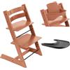 Stokke Promo Tripp Trapp con Baby Set e vassoio - Scegli il tuo colore Nero, Arancione