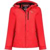 Geographical Norway Tacer Lady - Softshell Donna Impermeabile Con Cappuccio - Abbigliamento Giacca Vento Tattica Outdoor - Escursionismo - Trekking Autunno Invernale Primavera (Rosso XXL)