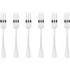 Sambonet Royal 52563A55 Set di Forchette da Dessert, Forchette Dolce Monoblocco in Acciaio Inox 18/10, Lavabile in Lavastoviglie, 6 Pezzi