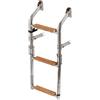 Osculati Scaletta inox/legno 3 gradini - 1 PZ Osculati - 49.566.03 - 4956603