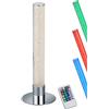 RL LIVE YOUR LIGHT Reality, Lampada tavolo, Leia incl. 1 x LED,SMD,5,0 Watt,3000K,400 Lm. Acrilico, Transparente chiaro, Finitura: Metallo, Cromo Ø:15,0cm, A:40,0cm