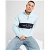Fred Perry Cut & Sew 1/2 Zip Felpa, Sky