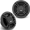 Pyle Altoparlanti Auto 3 Vie 300W 16,5 cm 4 Ohm, Tweeter Piezo, Audio Universale Alta Potenza, Ricambio OEM Porta Auto, Nero