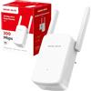 Mercusys TP-Link ME12 Ripetitore WiFi, Velocità Single Band 300 Mbps, Ripetitore WiFi Potente per Casa, 2 Antenne Esterne, Potenzia Copertura, Amplificatore, WPA3-PSK, Easy Setup