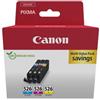 Canon Multipack originale ciano / magenta / giallo CLI-526 4541B018