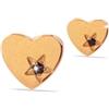 MAST INDUSTRIA ITALIANA SRL Mj post 305 cuore oro rosa con zircone nero