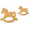 MAST INDUSTRIA ITALIANA SRL Mj post 293 kids cavallo a dondolo oro rosa