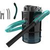 Cecotec Aspirapolvere per Cenere Conga Ash 7000 Liberty. 120W, Aspirazione Estrema, 15 L, Batteria 18V, 15 Minuti di Autonomia, Tubo Resistente, Serbatoio in Acciaio Inox, Filtro Metallico