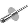 Keple 4.8mm x 16mm Rivetti Flangiati Grandi, 100 pezzi - Rivetto Cieco a Testa Bombata Larga Con Corpo in Alluminio e Mandrino in Acciaio Rivetti Pop a Pressione per Banda Stagnata, Chiusura in Metallo
