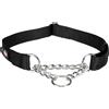 Trixie Collare Trixie Premium semistrangolo - nero - Tg. L-XL: circonferenza 45-70 cm x H 2,5 cm
