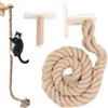 Generic Corda da arrampicata per gatti, torre da arrampicata per gattini, scala da salto per animali domestici, per macinare le zampe, mobili da parete per graffiare i gattini