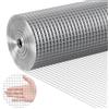 VEVOR Rete Metallica Saldata, 915 mm x 30,48 m, Rotolo di Rete Metallica Zincata a Caldo 12,7 x 12,7 mm Maglia Calibro 19 Recinzione in Filo per Polli per Gabbie per Conigli, Giardino