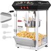 VEVOR Macchina per Popcorn, 390x345x610 mm Macchina Popcorn Elettrico 480W Bollitore 11,23 kg, Produrre Lotto, Macchina per Popcorn da Tavolo, Include 4 Misurini, Macchina Popcorn Stile Cinema, Nero