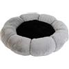 UNIQ PETS letto rotondo per animali FLOWER grigio S 36x36x8 cm