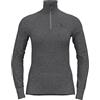 Odlo Intimo termico da donna Active Warm I Maglia termica a maniche lunghe I Intimo termico da sci I Maglia termica a maniche lunghe con collo e mezza zip I Donna
