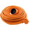 Zenitech - Prolunga Schuko 16A HO5VV-F 2x1,5mm² 20m - Cavo Resistente per Tosaerba e Barbecue - Alimentazione Affidabile all'Esterno - Arancione - 20m