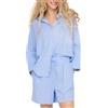 Only Camicia a righe azzurre Onlaugusta