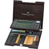 Faber-Castell 112971 Pitt Monochrome valigetta in legno assortita