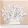 Elegondrar 14,7 cm di altezza, decorazione in corallo bianco, statua di corallo in resina, decorazioni nautiche per casa, camera da letto, bagno, soggiorno, spiaggia, costa/oceano, mensola a tema