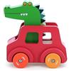 Vilac Auto Pouet Coccodrillo Andy Westface Clacson Integrato Bambini dai 18 Mesi | Clacson divertente integrato | design colorato e illustrato | favorisce motricità fine e immaginazione | regalo nascita oggi