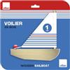 Vilac Piccola Barca a Vela da Bagno in Legno Gioco Educativo Bambini 3+