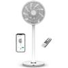 Duux Whisper Flex 2 - Ventilatore intelligente da 13 dB, modalità notturna e timer, regolabile in altezza (54 - 92 cm), risparmio energetico da 2 W, controllo tramite app e telecomando, bianco