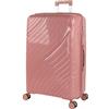 ITACA - Valigia Grande da Viaggio Rigide. Trolley Grande con 4 Ruote. Materiale PP Valigia Rigida Grande Resistente e Super Leggero - Robusta Valigia Grande Rigida XXL TSA, Rosa