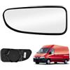 JinsenTGG Vetro a Specchio sostituzione per Fiat Ducato/Peugeot Boxer/Citroen Relay 1998-2005, Specchio Esterno Regolabile Adatto, Lente di Retromarcia, Specchietto Retrovisore Inferiore Riscaldato (Sinistra)