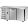 Tecnodom Tavolo congelatore due porte con motore a sinistra Modello TF02MIDBTSX Capacità Lt. 302 Temp.°C. -18/-22 Dim. cm L.142 P.70 H.84/91