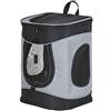Trixie 28944 Timon - Zaino per cani fino a 12 kg, Poliestere, Nero/Grigio, 34 × 44 × 30cm