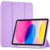 ProCase Cover iPad 11 Generazione A16 11 Pollici 2025/iPad 10 Generazione 10,9 Pollici 2022,Custodia con Portapenna Auto Sonno/Veglia -Glitter Viola