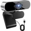DAILINK Webcam PC con microfono usb,web cam Full HD 1080p Fotocamera Laptop Desktop Computer 360° regolabile Plug & Play Videocamera Telecamera PC per Zoom YouTube Gaming Twitch Mac