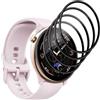 Jaavkkma 4 Pezzi Pellicola Protettiva per Amazfit GTR Mini 43mm Vetro Temperato, Anti-graffio/HD, 3D Curva Protezione Schermo per Amazfit GTR Mini 43mm - PMMA Film Protettivo Composito