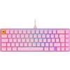Glorious Gaming GMMK 2 Compact (65%) - tastiera gaming mecc., TKL compatta 65%, alluminio, personalizzab., tasti doppia iniezione, Fox Switches, RGB per ogni tasto, layout QWERTZ tedesco - Rosa