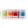 BOSKIMO Strofinacci Cucina Cotone Premium - Set da 4 Canovacci Assorbenti in Spugna e Microfibra - Asciugapiatti di Alta Qualità - Prodotto in Portogallo